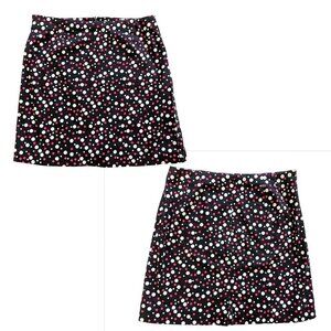 Vintage Y2K GEOFFREY BEENE SPORT Preppy Pink & White Polka Dot Skirt Size 14